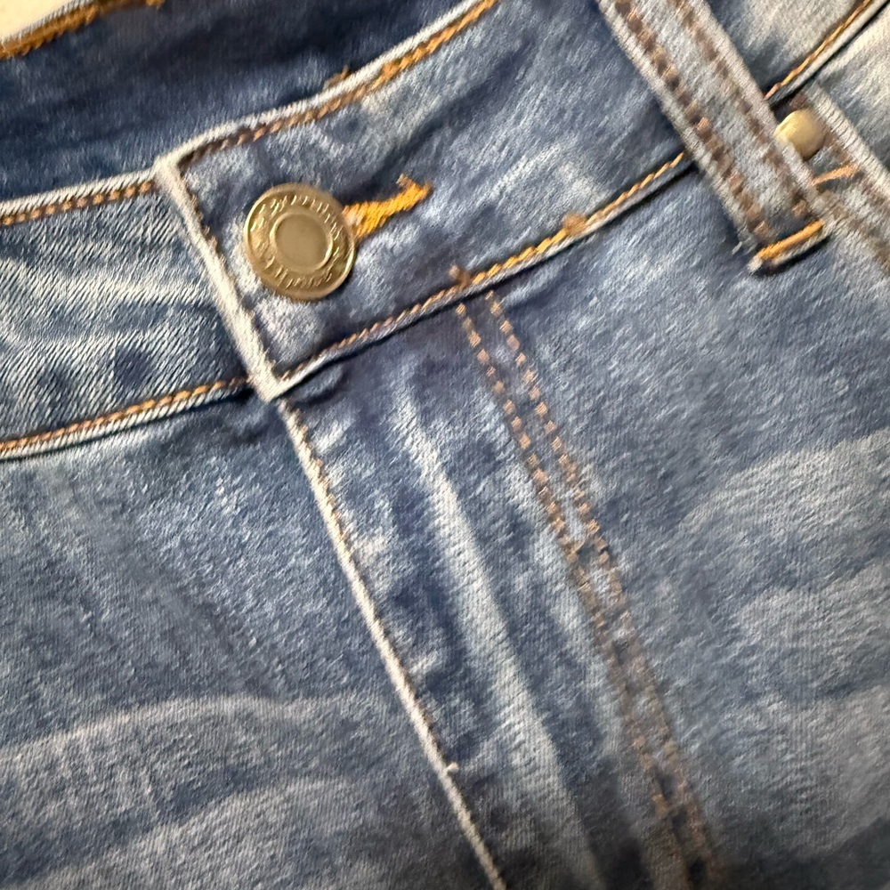 Grace & Lace Split Flare Denim Distressed Women's Jeans 10 NWT - Picture 3 of 10